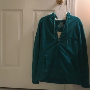 L.L.Bean Ultrasoft Sherpa-Lined Hoodie, size XS