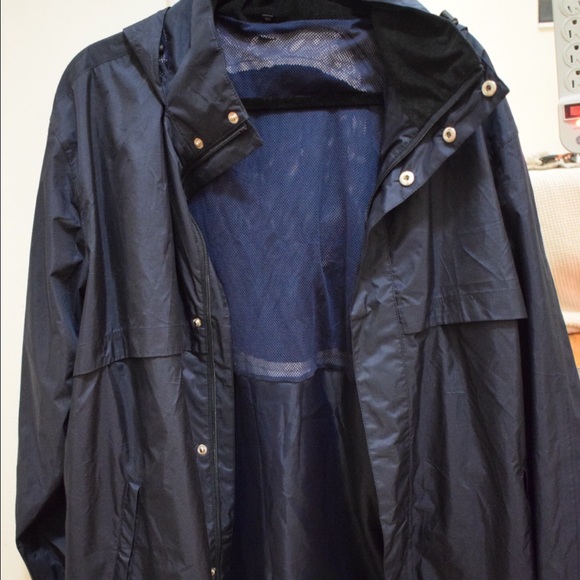 Men's lightweight navy raincoat - Picture 1 of 1