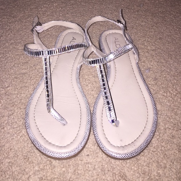 Also jeweled sandals