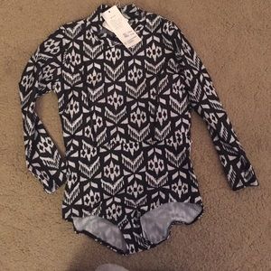 Never worn long sleeve swimsuit