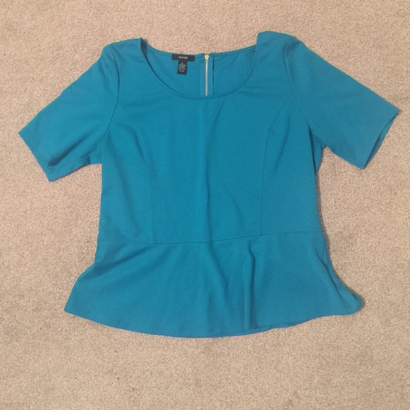 Teal peplum shirt