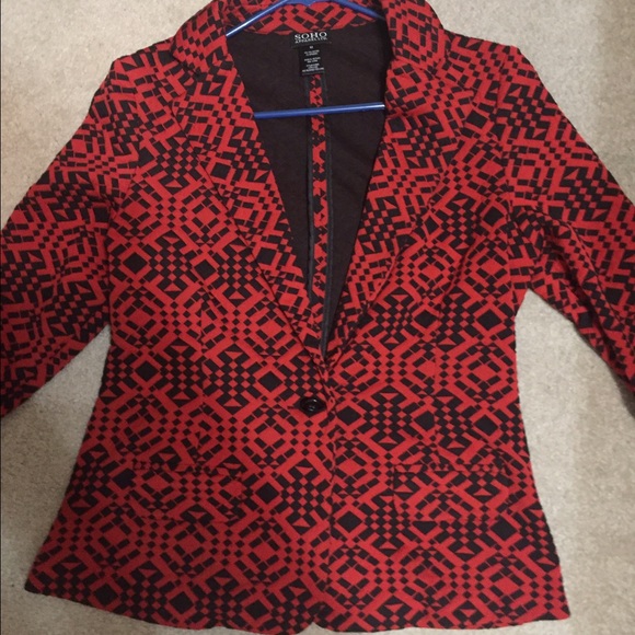 Red and black Blazer