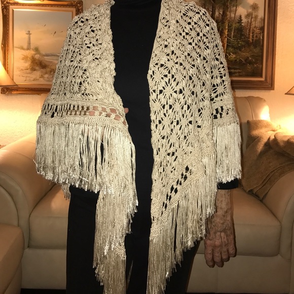 Cream Shawl