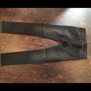 Faded black skinny jeans
