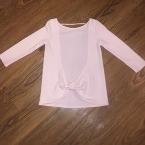 Powder pink open-back top