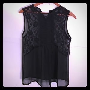 Sheer Black Lacy Top