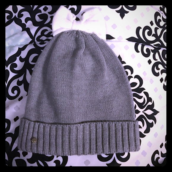 Kate Spade bow beanie