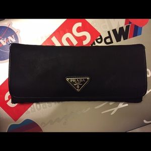 Authentic Prada Long Wallet with Snap closures