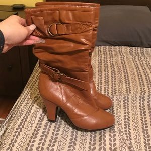 Boots with a 2 inch heel