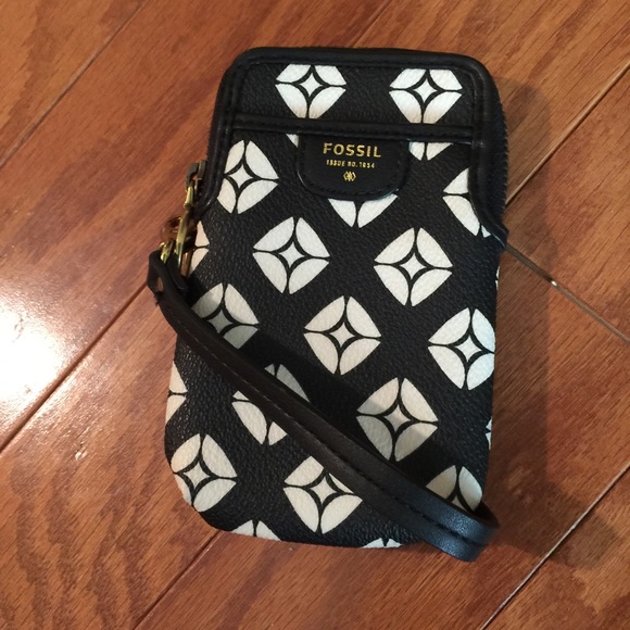Fossil phone and card holder