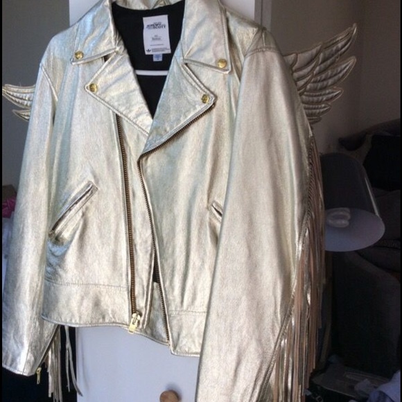 Adidas Jeremy Scott leather jaxket