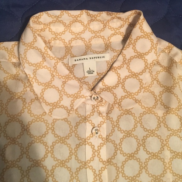 Button down 100% silk blouse