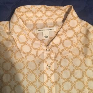 Button down 100% silk blouse