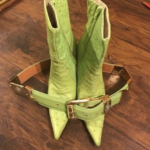 Women's ostrich boots
