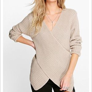Faye Cross Front V-Neck Jumper