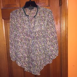 Monet print silk tunic