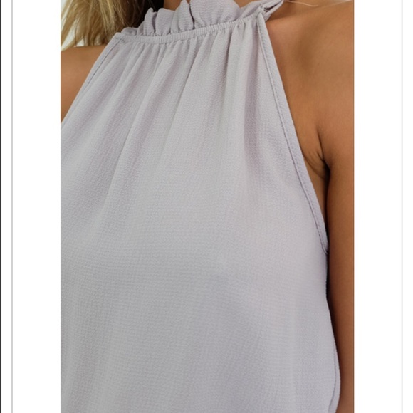 LAST 1 โข Light grey halter, wide leg jumper - Picture 3 of 4