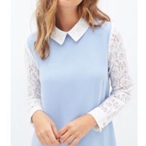 Forever21 lace collar shift dress.