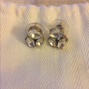J. Crew Crystal trio earrings