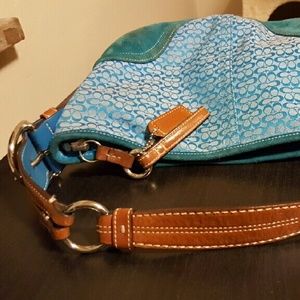 Authentic Blue Coach Purse