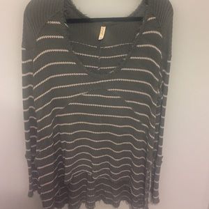 Free People Striped Shirt