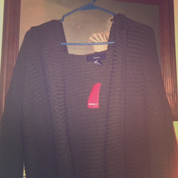 Forever 21 hooded cardigan never worn