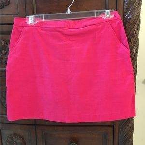 Hot pink mini corduroy mini skirt