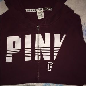 Victoria secret zip it sweater