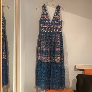 Beautiful Blue Eyelet dress