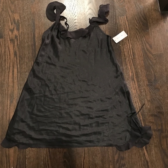 Silky black teddy