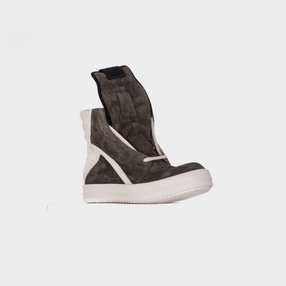 Rick Ownes High Sneakers "Geobasket" suede - Picture 2 of 4