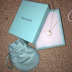 Tiffany & Co. Double Heart Mini Pendant Necklace