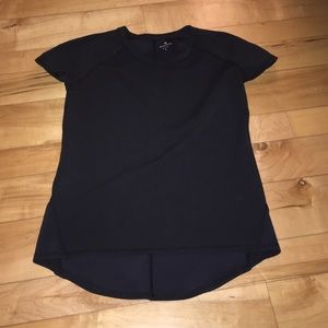 Athleta Short sleeve black CYA top