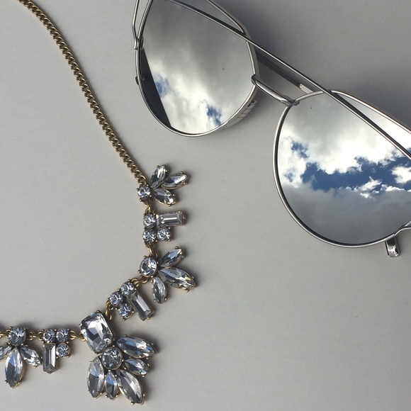 Silver Cateye Mirrored Metal Frame Sunglasses - Picture 2 of 5