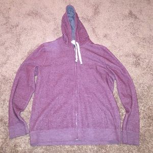 Red zipper shirt w/ hood