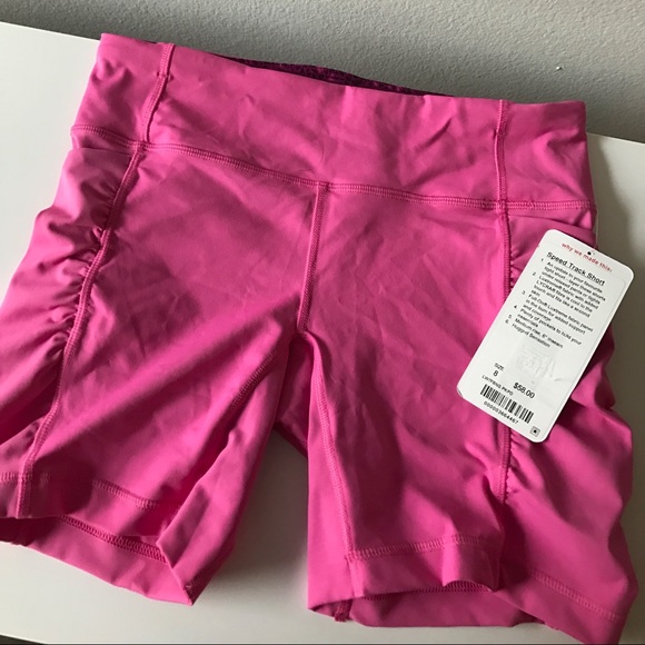 NWT Lululemon Speed Track Shorts, Size 8