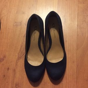 Navy blue wedges/ size 8