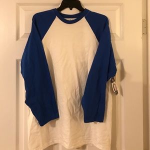 NWT Blue Baseball shirt