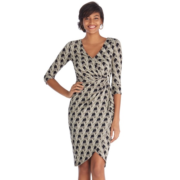 White House Black Market Tulip Wrap Dress
