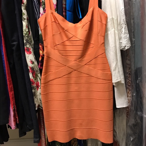 Herve Ledger Orange Dress