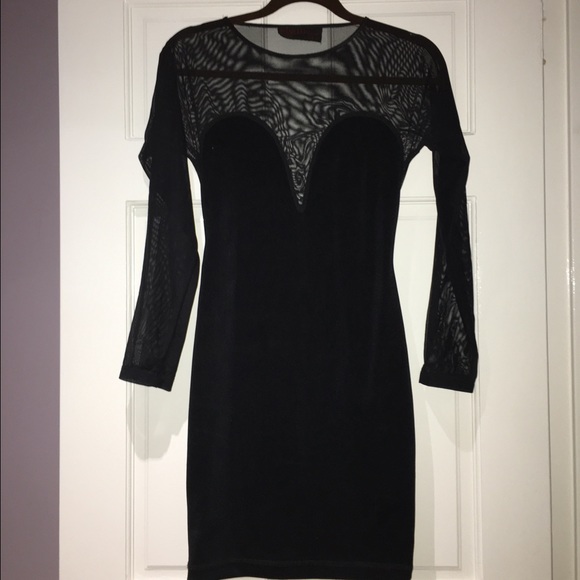 Sexy sheer black dress size M