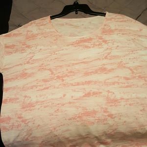 Pink and white t-shirt