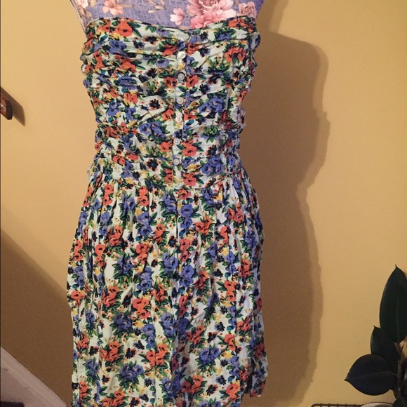 Charlotte Russe floral strapless dress - size XL