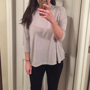 LOFT Sweaters - LOFT gray mock neck top LOFT Sweaters - LOFT gray mock neck top