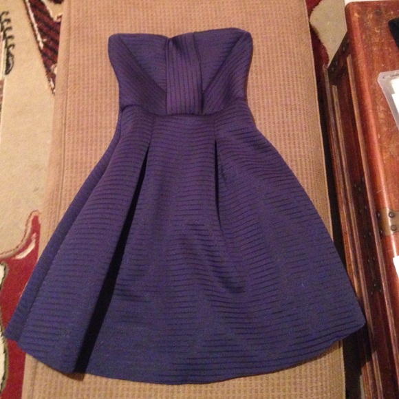 Dark Blue Strapless Charlotte Russe Dress
