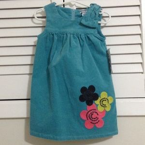 Hartstrings corduroy dress w embroidery NWT - 3T