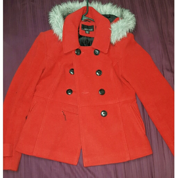 Red peacoat