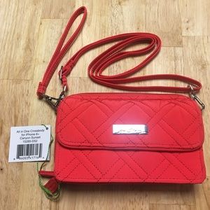 Vera Bradley NWT All in 1 Crossbody for iPhone 6+