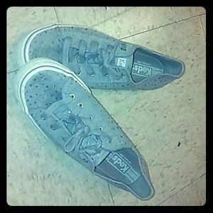 Gray sparkly Keds