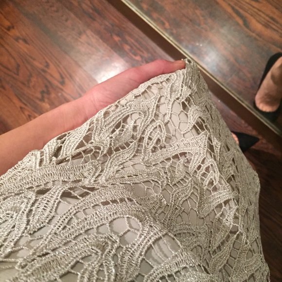 SOLD!!! Alice+Olivia Emmie metallic slip dress - Picture 2 of 4